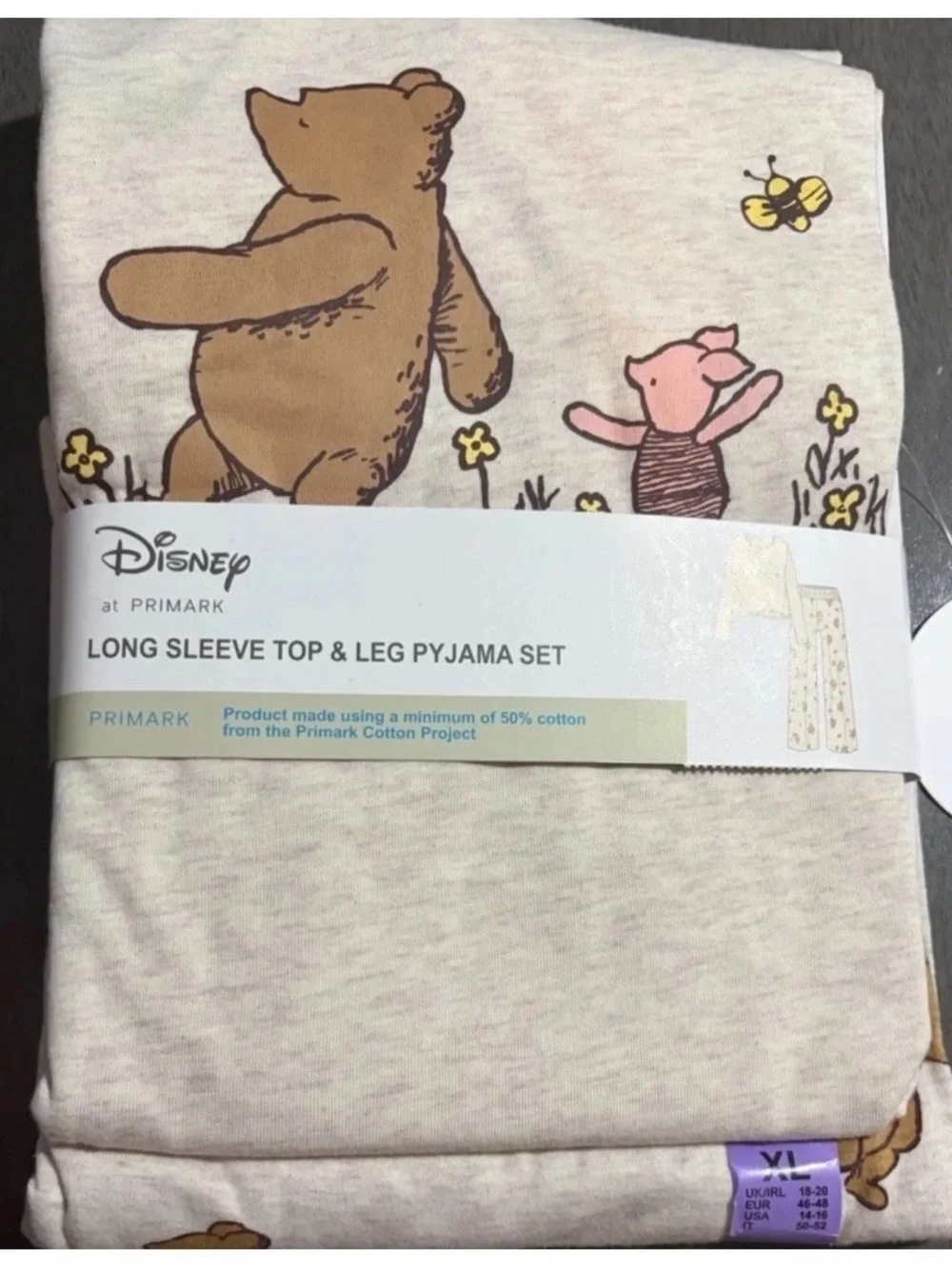 Winnie the Pooh Primark Pajama Set size XLarge & Socks size 8-10 - Picture 6 of 7